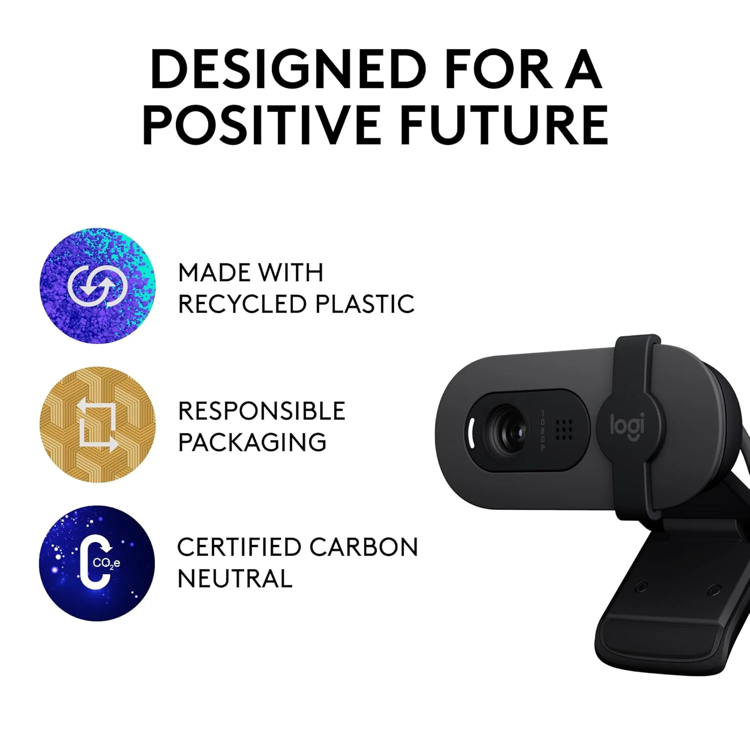 Logitech Webcam BRIO 100 view 3